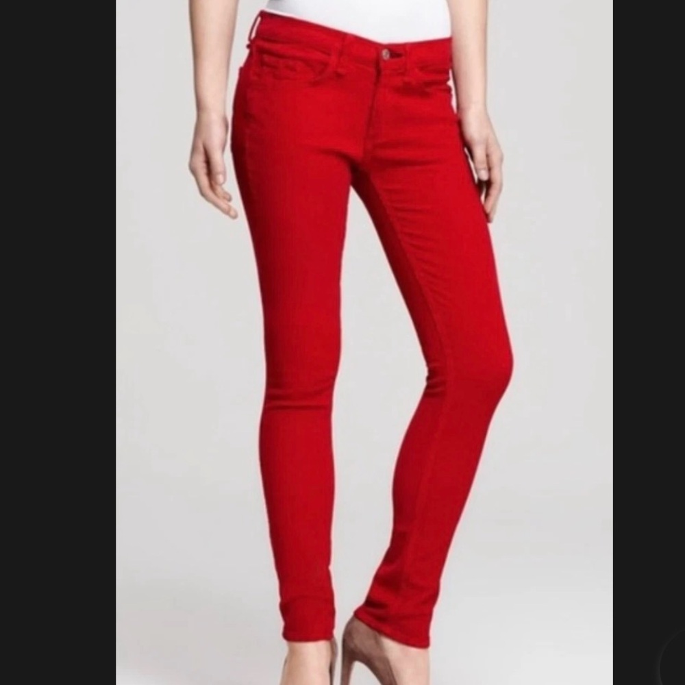 Celebrity Pink Jeans Women's Red Low Rise Skinny Pants Size 5‎